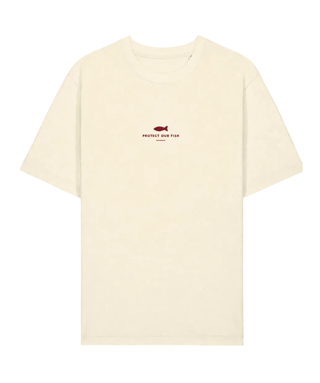 The Tee - Natural/Burgundy